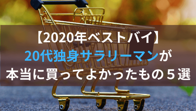 全て1万円以内 代独身男子が買ってよかったもの５選 らくーんの投資日記
